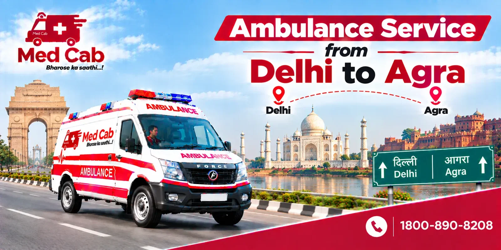 Book a Delhi to Agra Ambulance – Quick & Reliable
