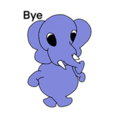 TimidElephant(Bye) - WhatSticker