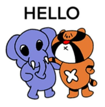 TimidElephant(Hello) – LINE stickers | LINE STORE