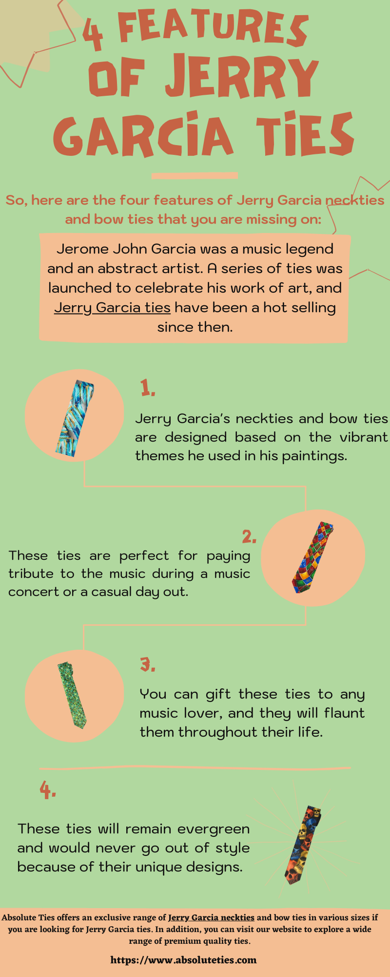 Four Features of Jerry Garcia Ties