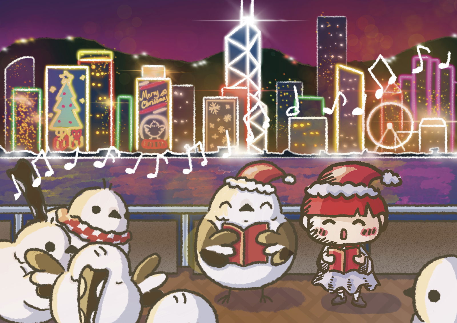 丹尼爾 x 小鳥麻糬 2021 聖誕卡