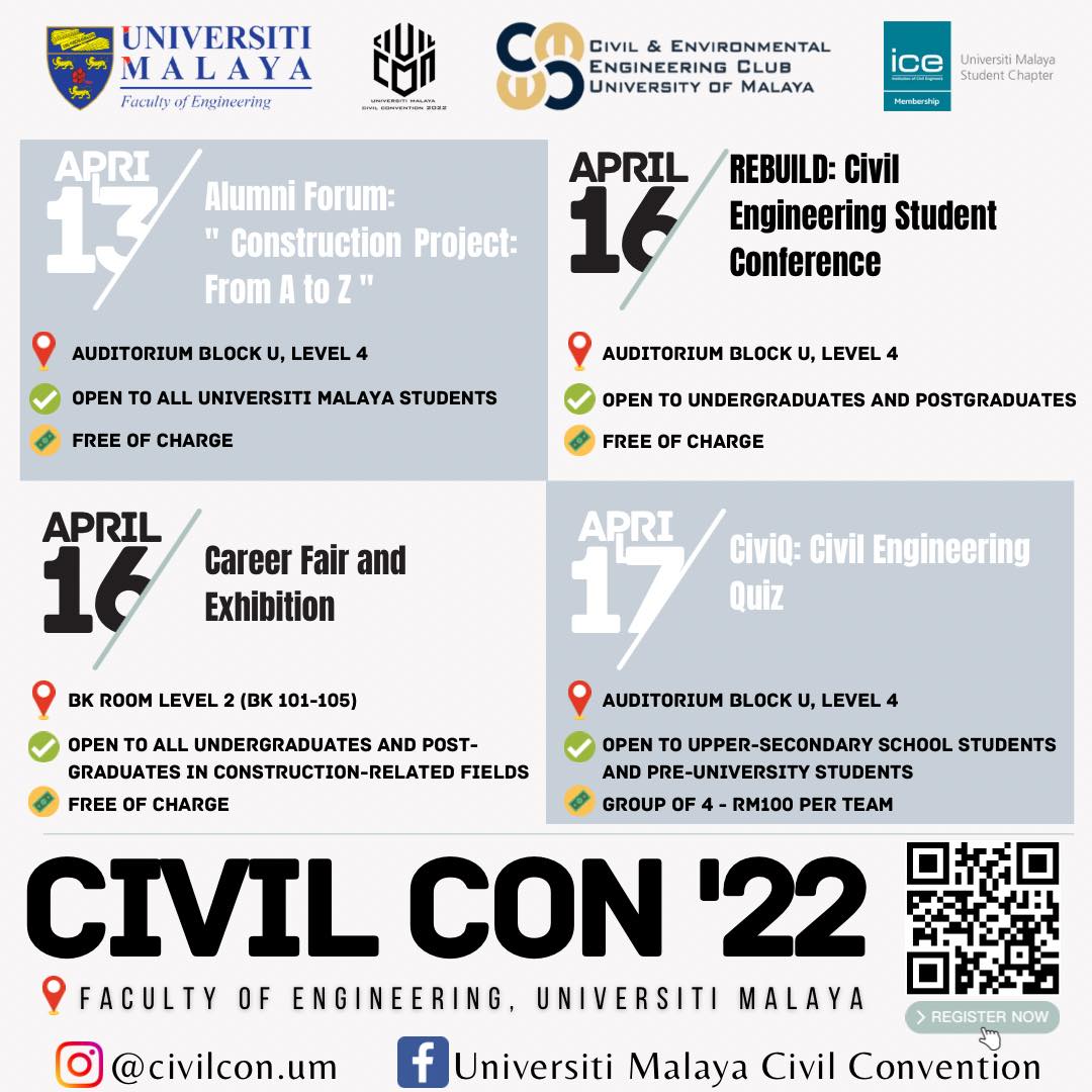 Universiti Malaya Civil Convention 2022 [13-17 April 2022]