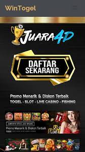 JUARA4D merupakan situs togel online & Agen slot online yang sedang popular di indonesia saat ini. Permainan togel atau biasanya di sebut toto gelap
