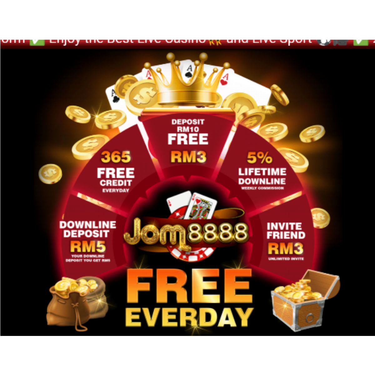  Jom8888 I recommend free rm3 bonus
