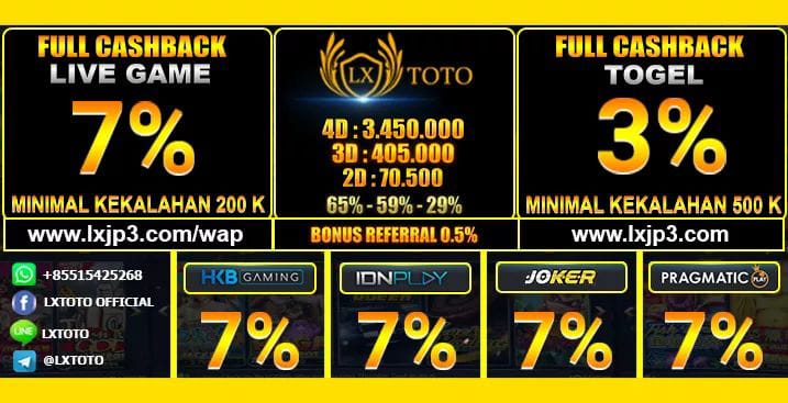 ⏩DISINI KLIK DAFTAR⏬ 💝 LXTOTO 💝 ( BANDAR TOGEL ONLINE + LIVE GAME AMAN DAN TERPERCAYAA 100% )  ✍ BONUS NEW MEMBER 10%  MAKSIMAL BONUS NEW MEMBER 50RB  ▶MINIMAL DEPO 5000  ▶WITHDRAW 50.000 ▶MINIMAL BETTINGAN 100 RUPIAH ▶BBFS 10DIGIT ( khusus untuk pasaran 