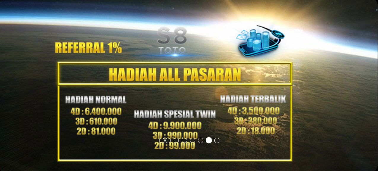 📌 S8TOTO 📌PRIZE 1 📌 NO DISKON 📌 HADIAH BESAR, TERBALIK DIBAYAR