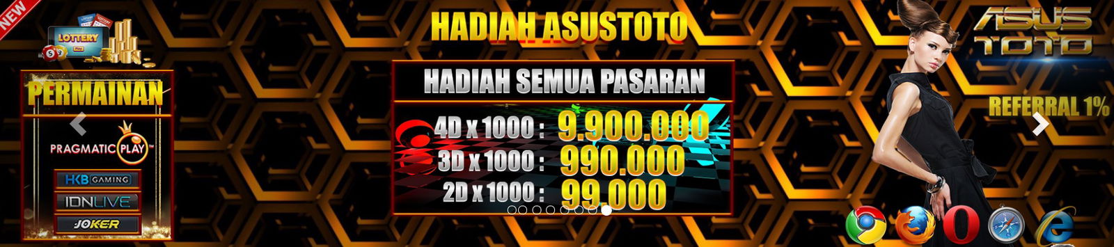 📌ASUSTOTO 📌 PRIZE 1 📌 NO DISKON 📌 HADIAH BESAR 