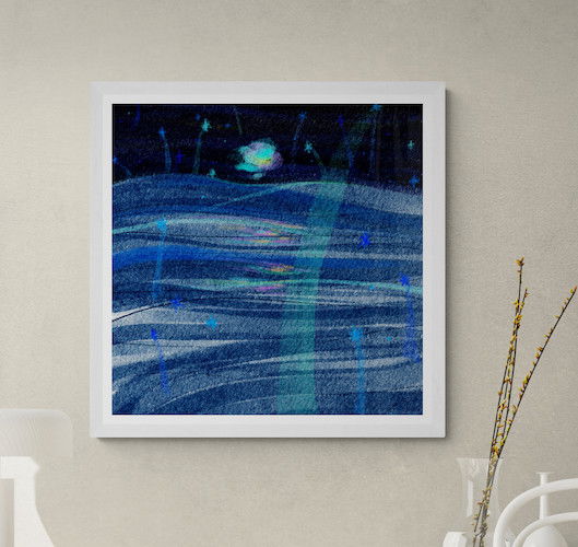 插畫-藝術微噴含框掛畫