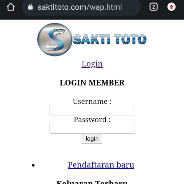 SAKTITOTO - TAMPILAN WAP