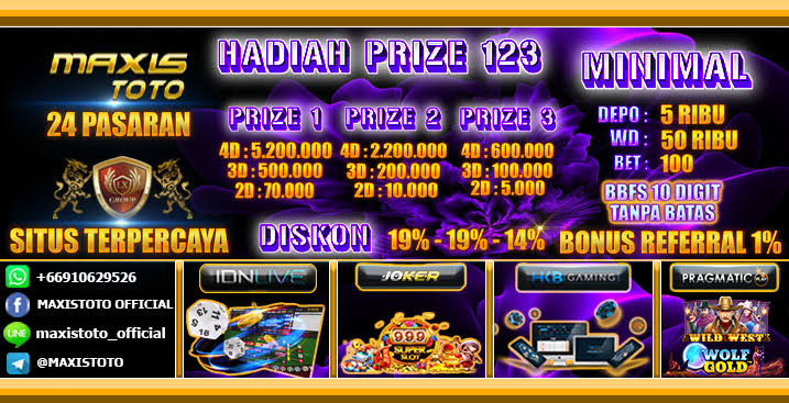KLIK DAFTAR MAXISTOTO BER DISKON HADIAH  SAMPE PRIZE 1.2.3 DIBAYAR SEMUA PASARAN