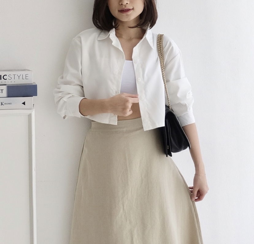 51. Crop Shirt Longsleeve