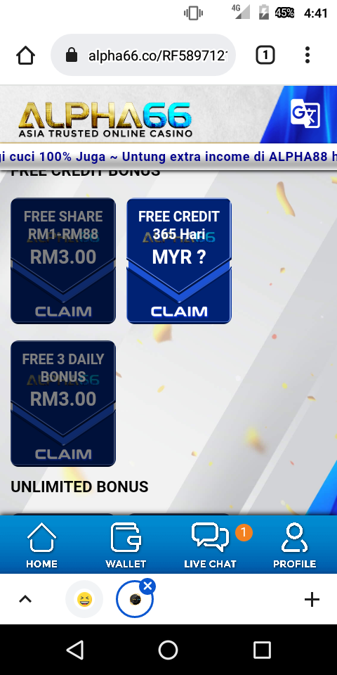 NEW!! ALPHA66 PROMO FREE SHARE RM1-10 HOT!!!