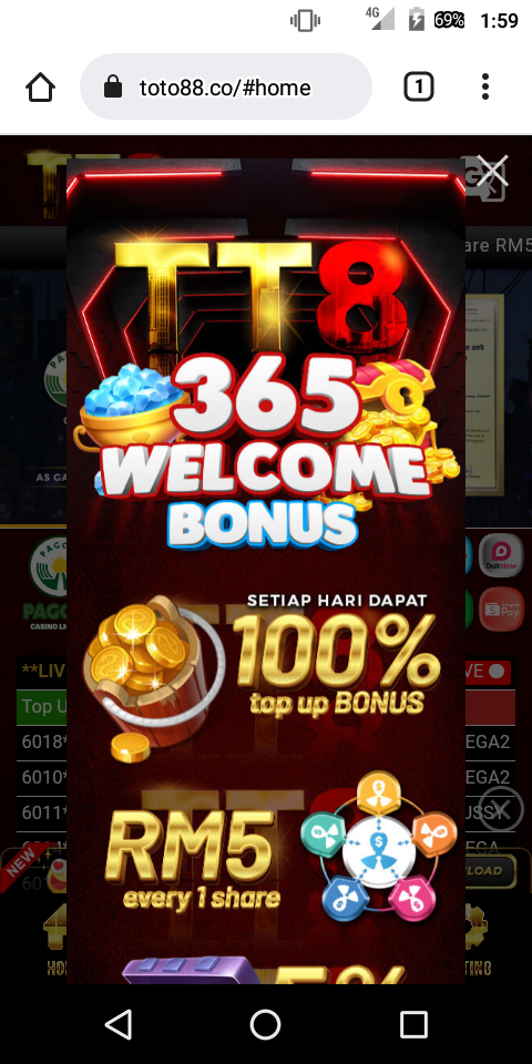 TOTO88 PROMO FREE SHARE RM5 HOT!!
