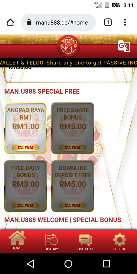 MUFC88 PROMO NEW REGISTER HOT!!!