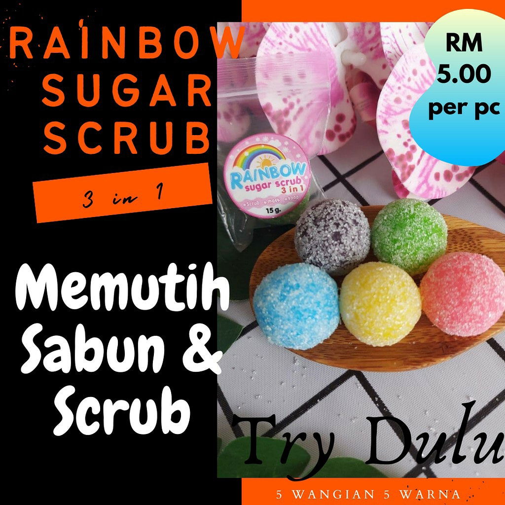 RAINBOW SUGAR SCRUB 3 IN 1