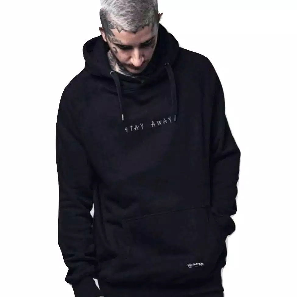 Hoodie Hitam Stay Away