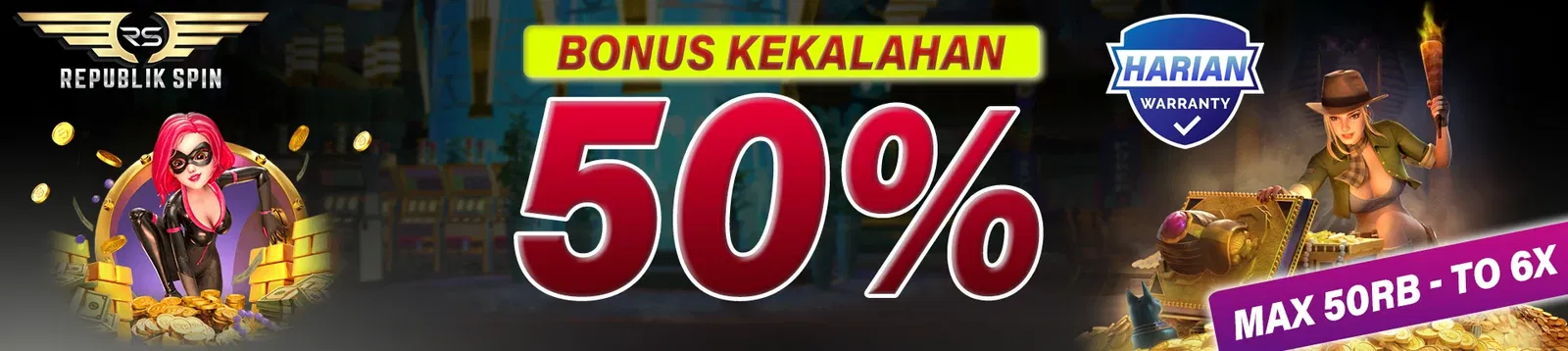 BONUS WARRRANTI 50% TO X 6 MINIMAL DEPO 100.000