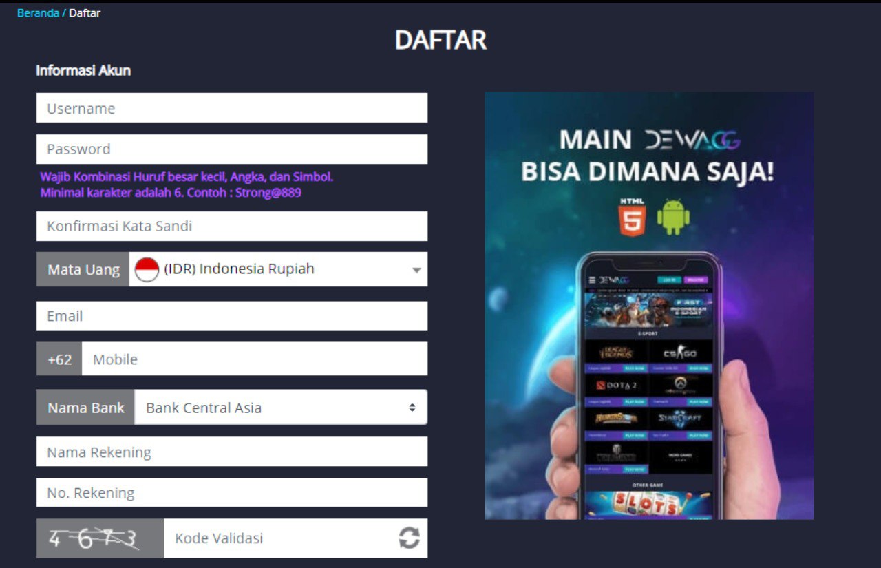 Daftar DEWAGG