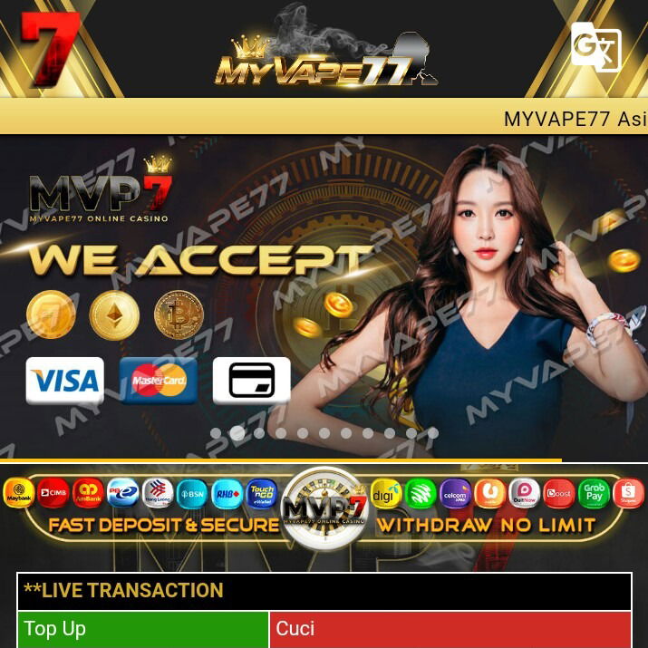 NEW!! MVP77 PROMO REGISTER BONUS RM1.77 HOT!!!