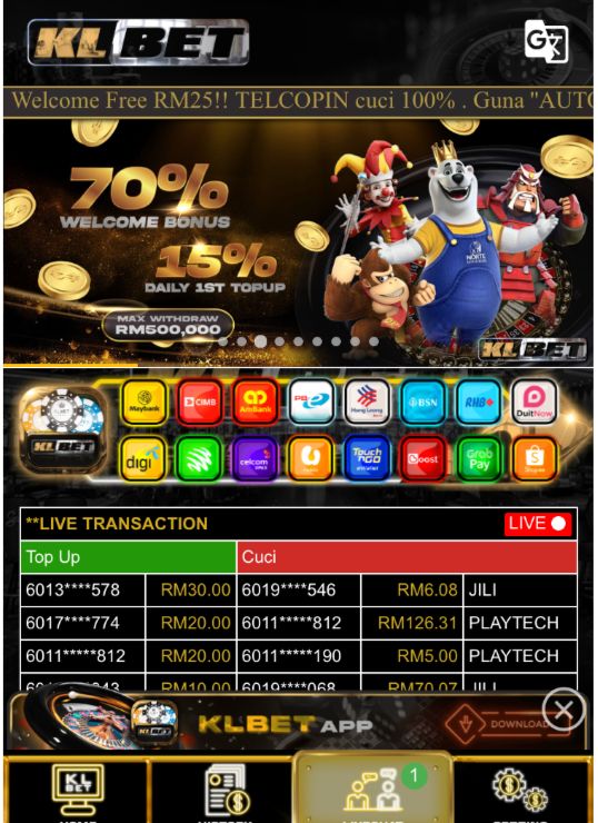 🔥NEW HOT🔥 KLBET77 RM7 Free Reg/Share💥