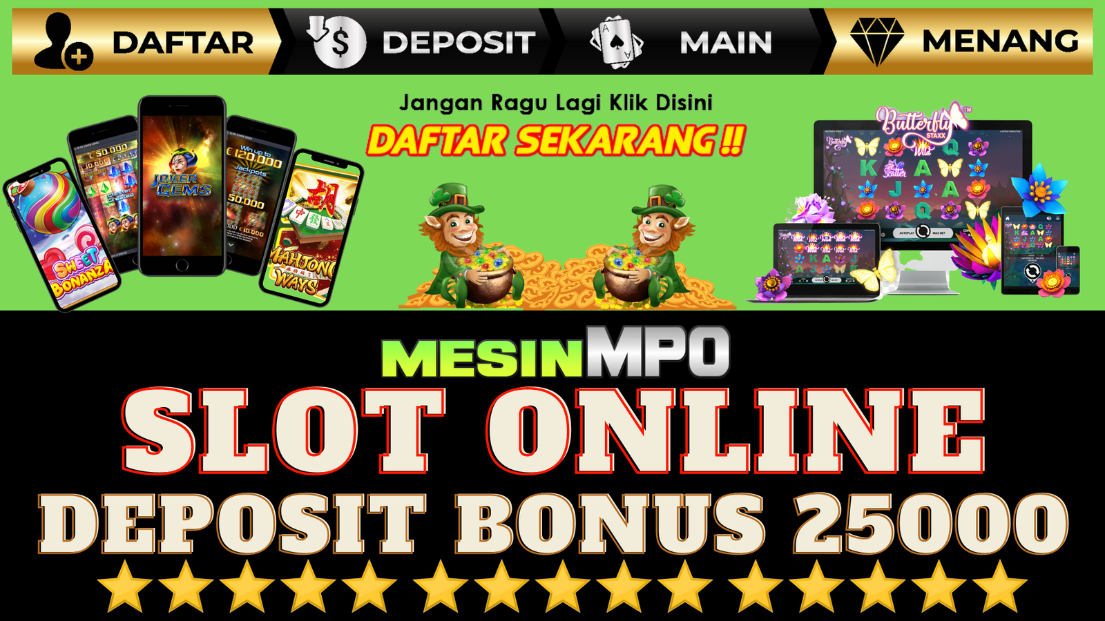 Daftar Judi MPO Mesin Slot Online Deposit via Dana Mudah Menang 24 Jam