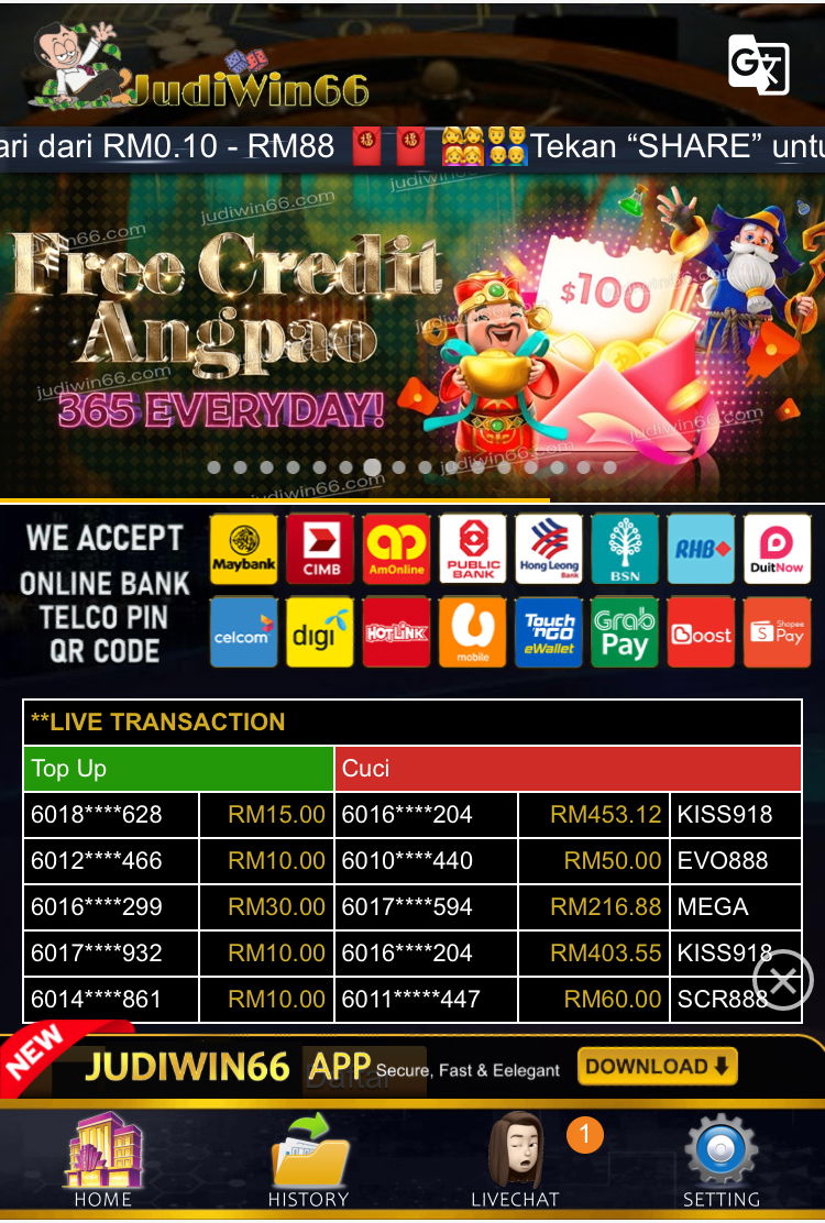 💥JUDIWIN66 FREE RM3 HOT!!!💥