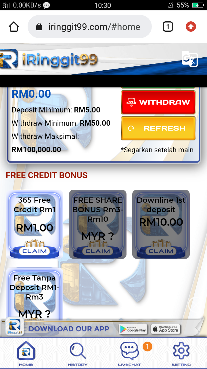 iRINGGIT99 REGISTER FREE RM3-5 HOT!!! 