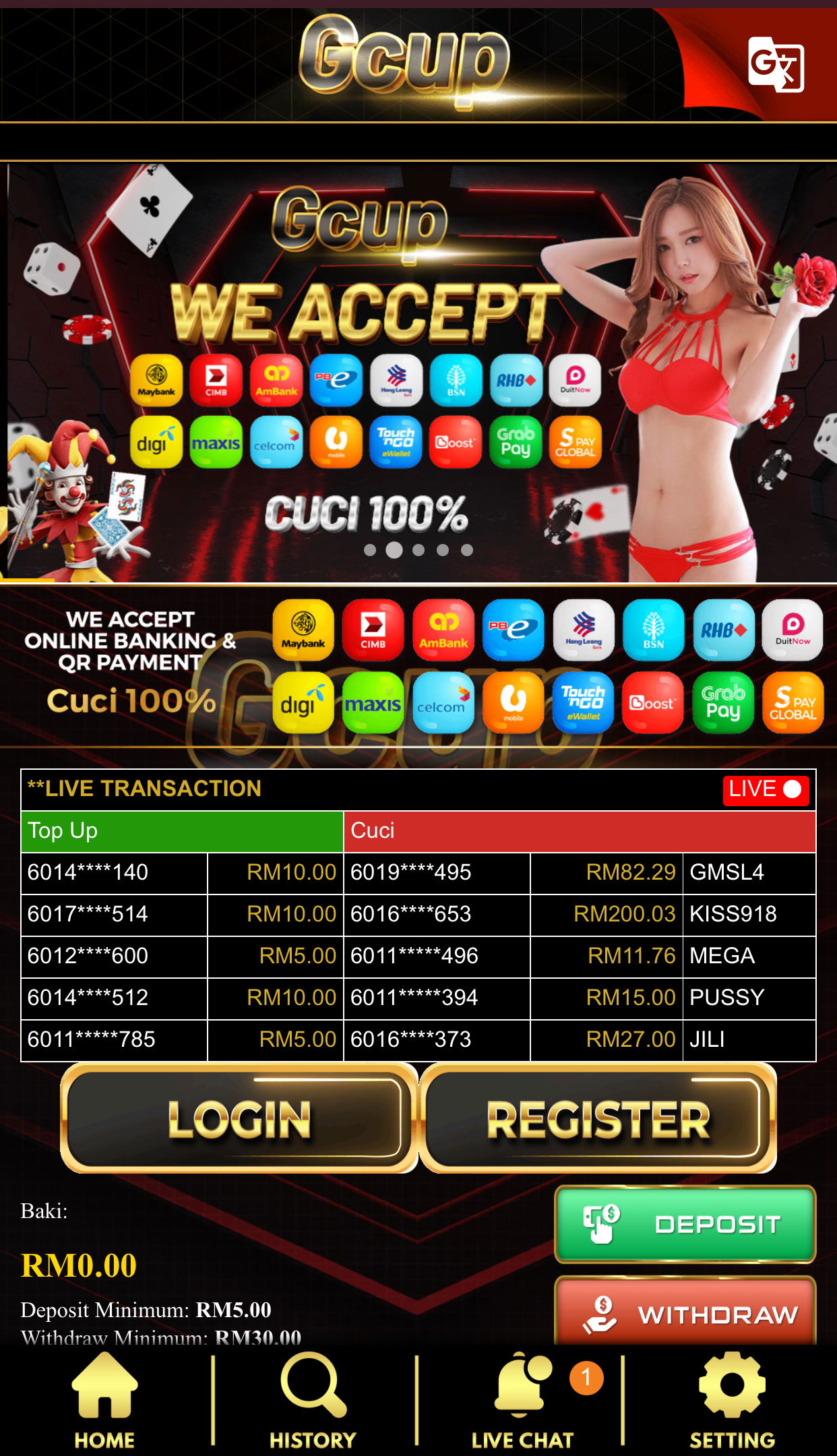 🔥HOT 2023🔥 GCUP1 FREE RM5reg/share✅