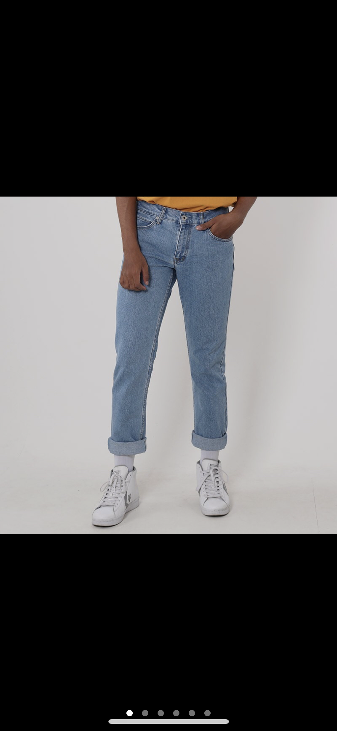 6. Celana jeans light blue