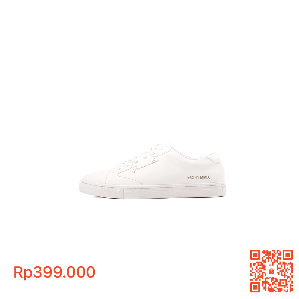 9. Sepatu sneakers full white GioCardin