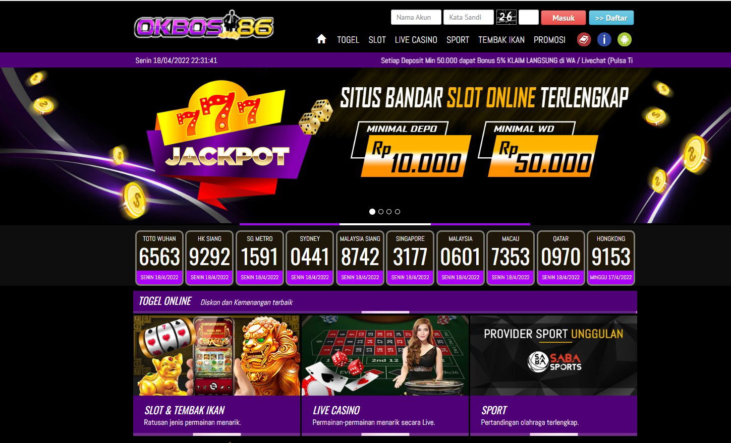 OKBOS86 | BANDAR SLOT TERBESAR | BANDAR SLOT TERPERCAYA