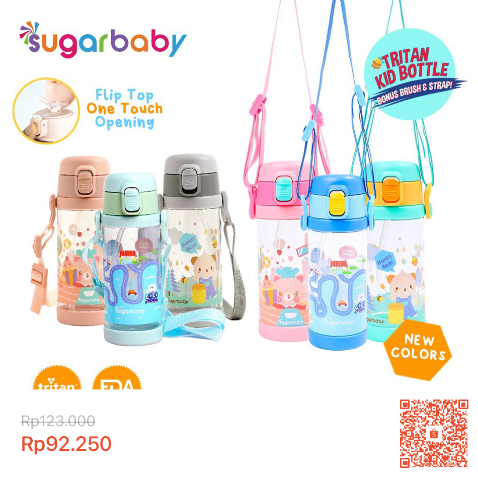 12. Botol minum anak sugar baby gantung di leher