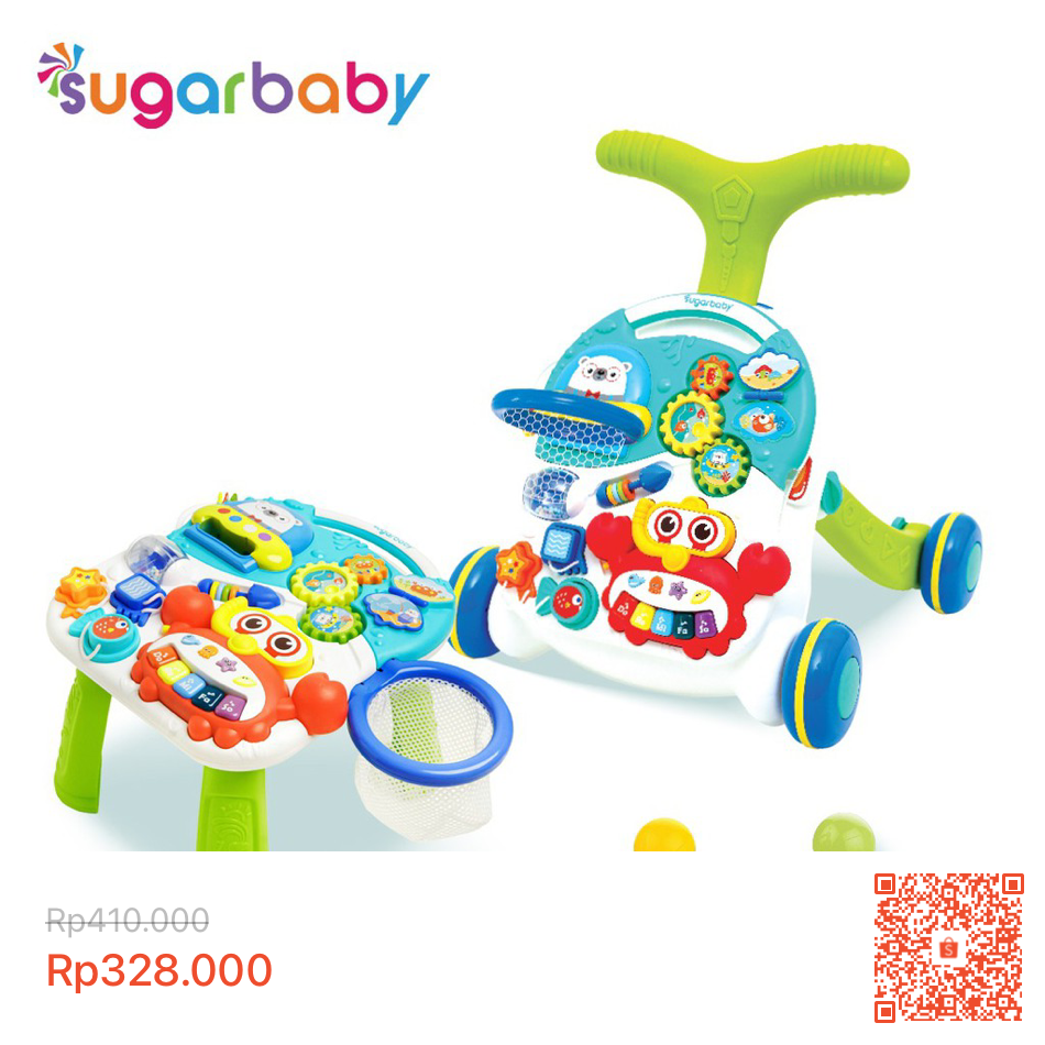 13. Push walker sugar baby + bisa jadi meja main juga