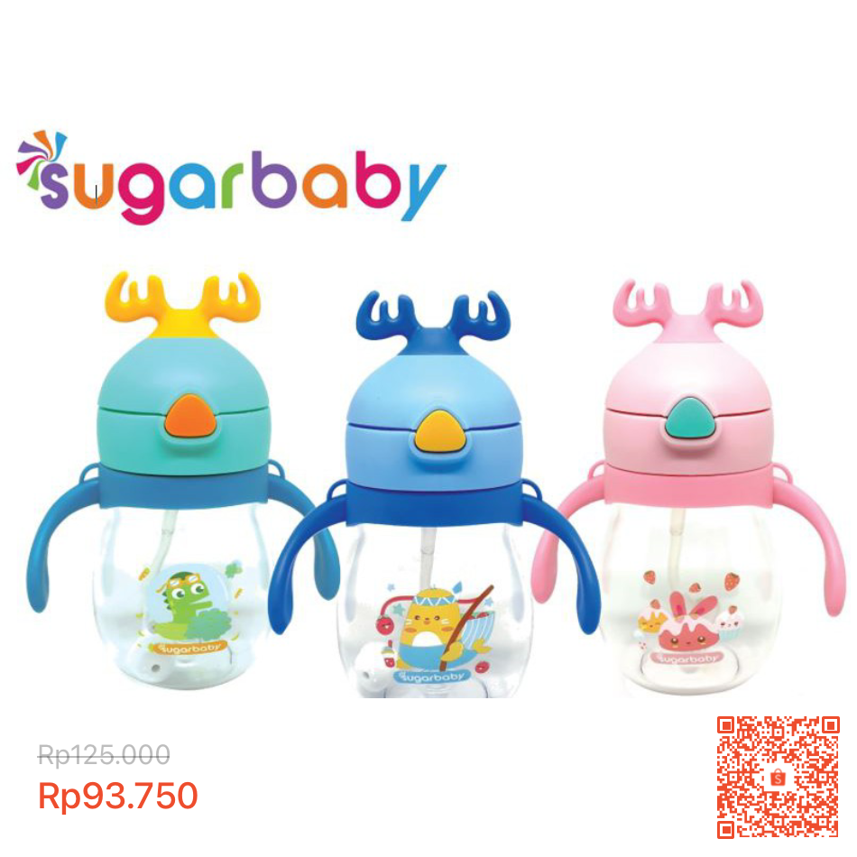 21. Sippy cup sugar baby bentuk rusa