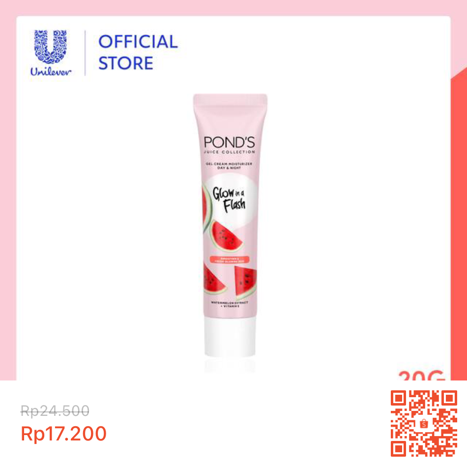1. Pond’s Glow in Flash Moisturizer (under 20K!)