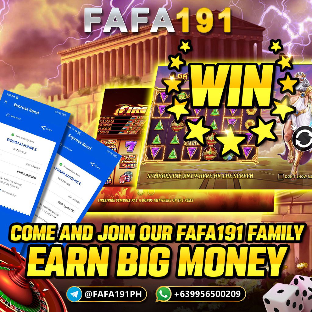 FAFA191 Welcome BONUS 100% Cash in 100 get FREE 150