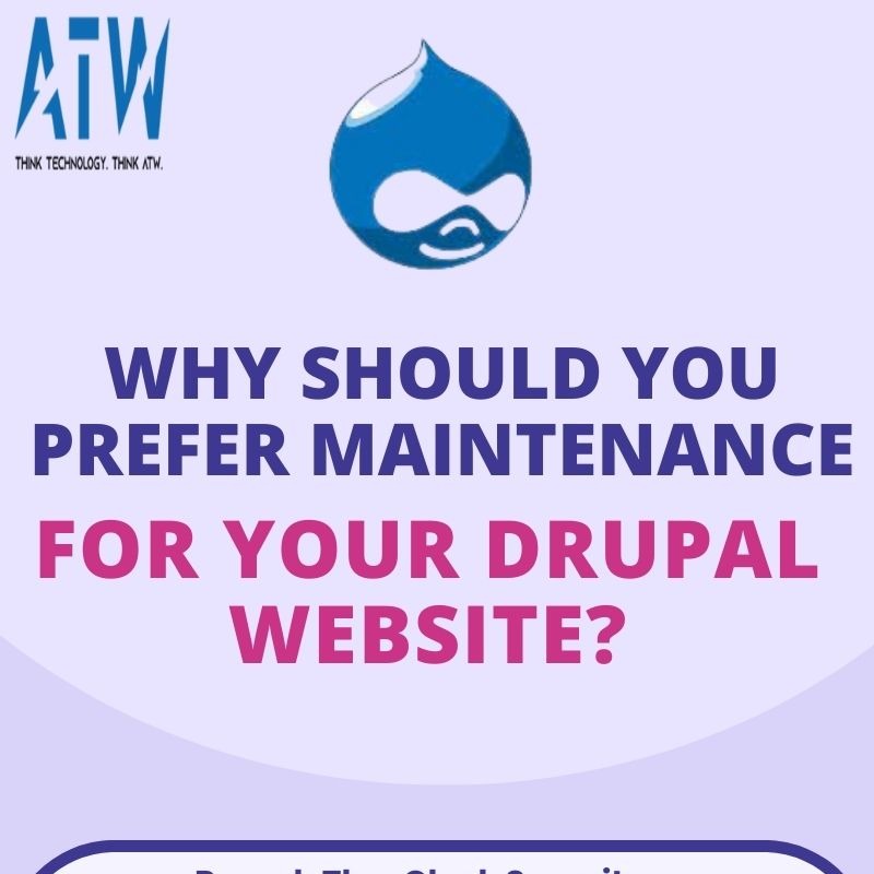Why Should You Prefer Maintenance For Your Drupal Website? [Infographic]