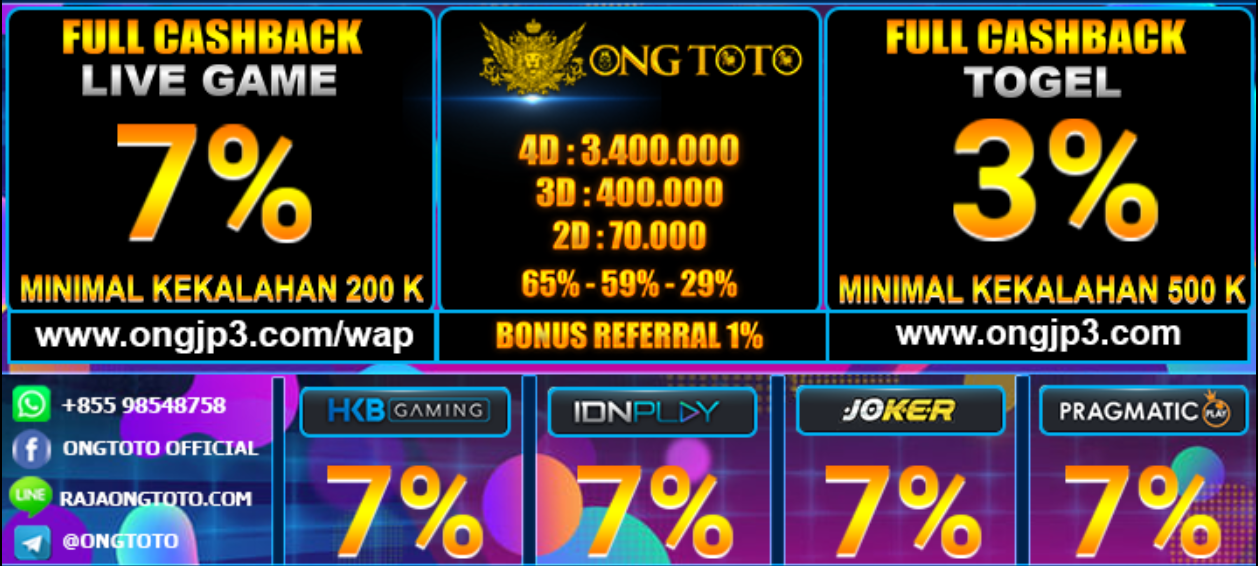 ONGTOTO  📌  PRIZE 1  📌  DISKON 