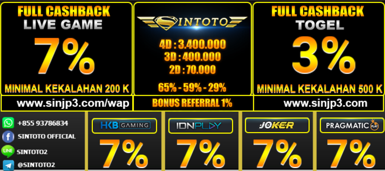SINTOTO 📌  PRIZE 1 📌  DISKON 