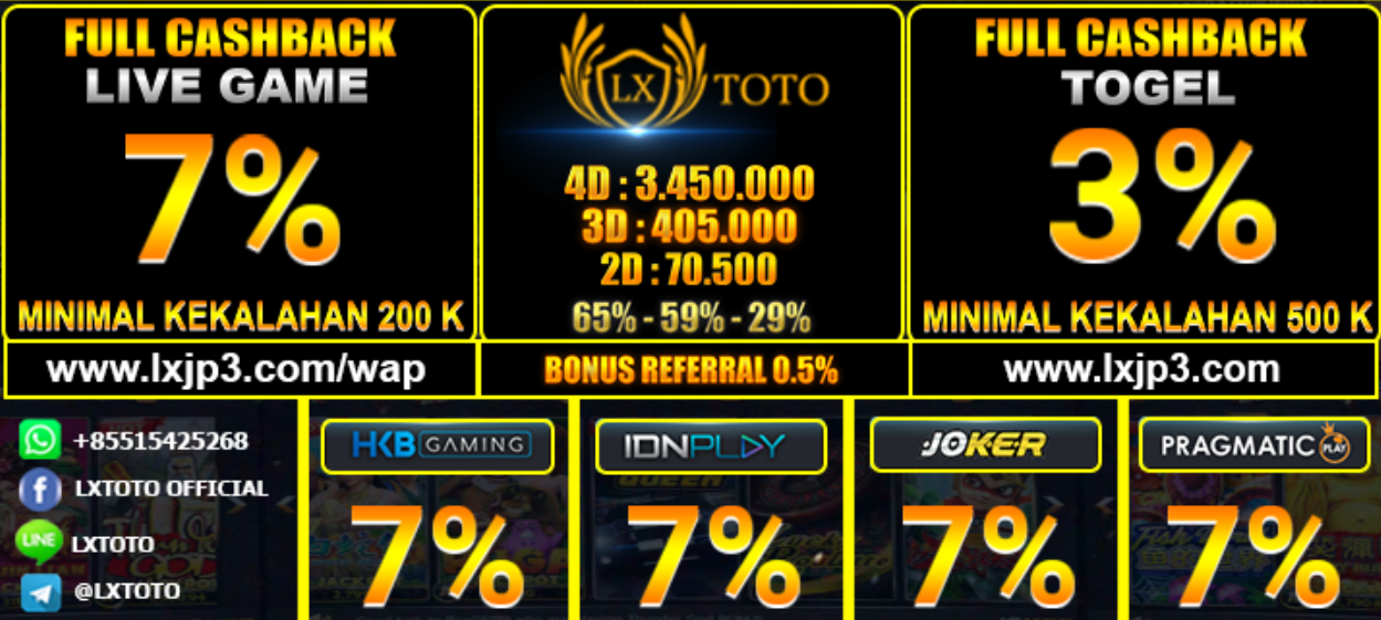 LXTOTO 📌 PRIZE 1 📌 DISKON BESAR 📌 BONUS NEW MEMBER