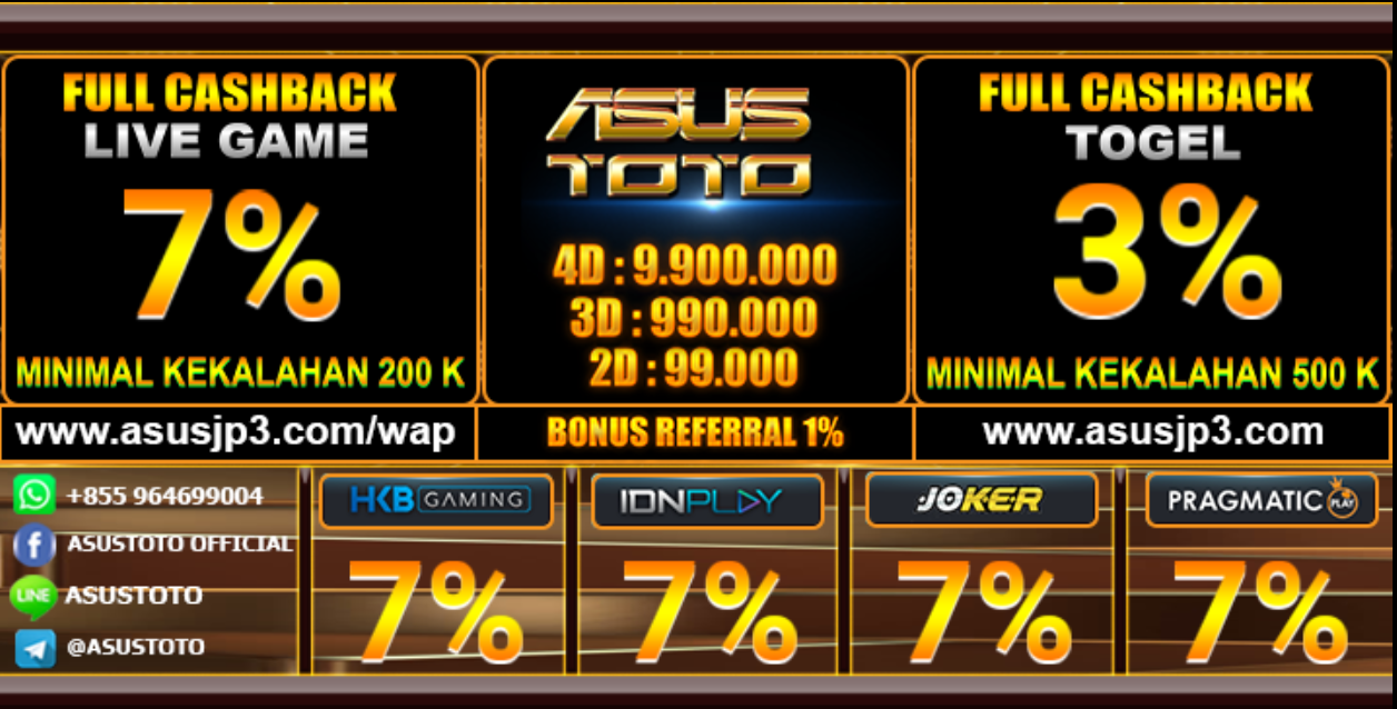 ASUSTOTO 📌 PRIZE 1 📌 NO DISKON 📌 HADIAH BESAR 