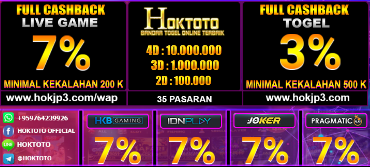 HOKTOTO 📌 PRIZE 1 📌 NO DISKON 📌 HADIAH PALING BESAR 