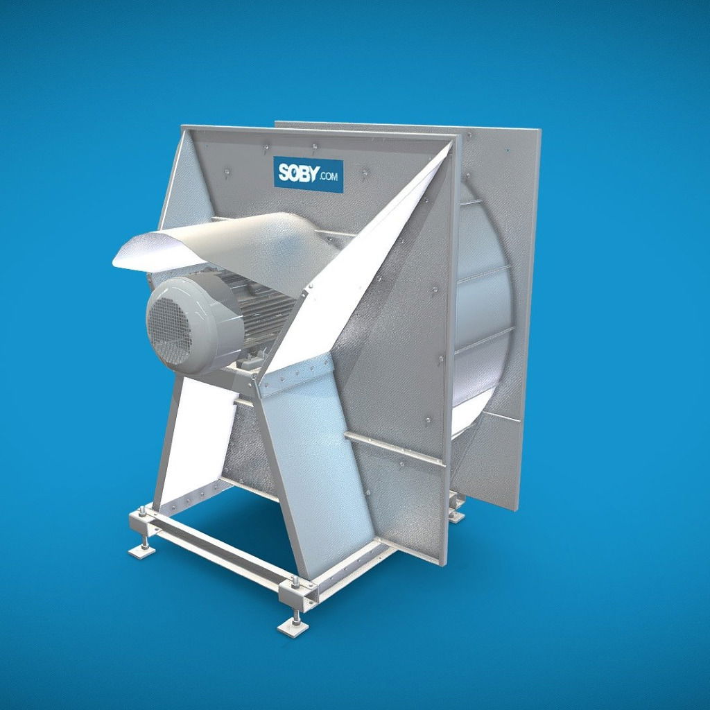 Blæser til tørring af korn