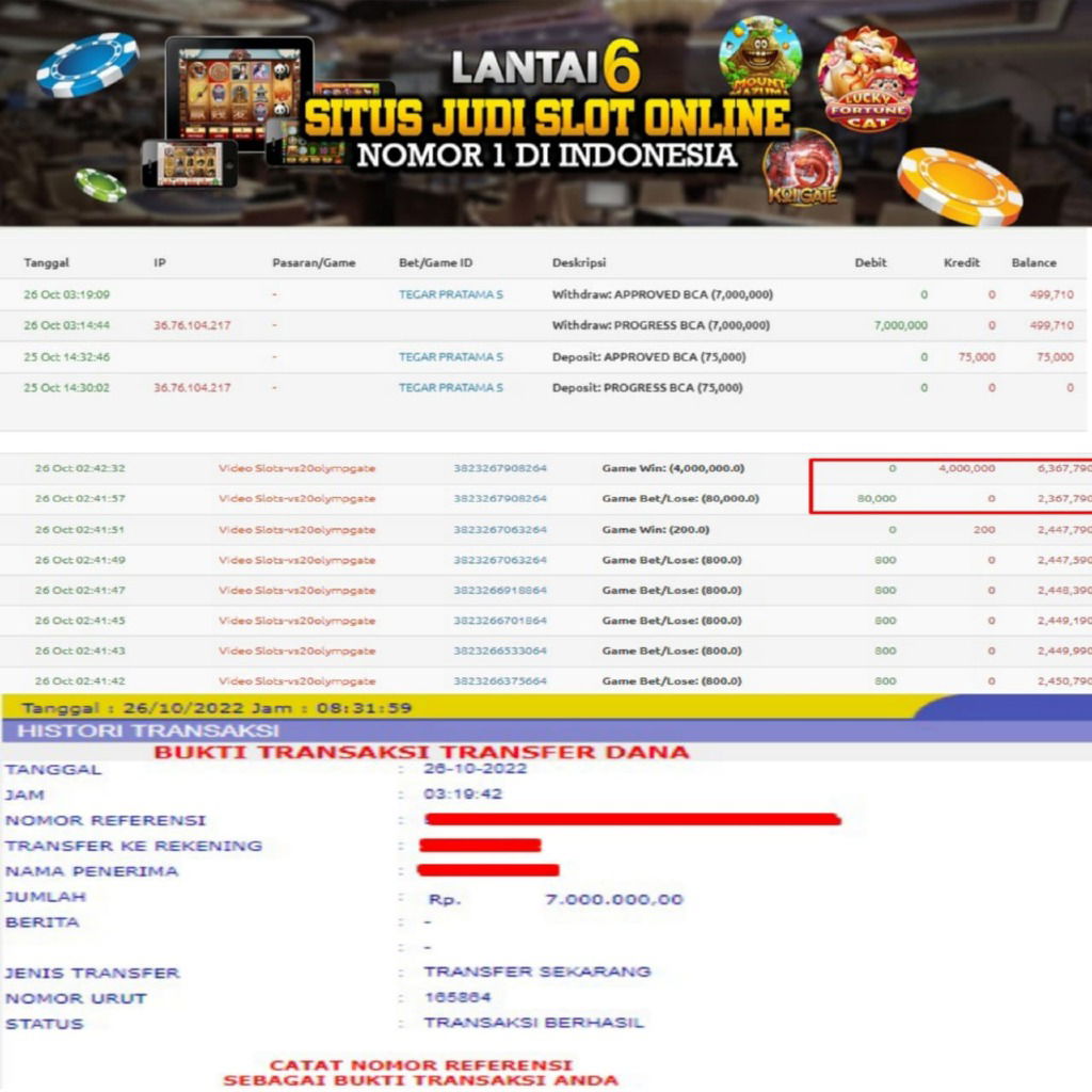 MEMBER WINNER LANTAI6