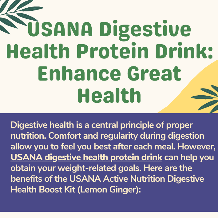 USANA Digestive Health Protein Drink: Enhance Great Health