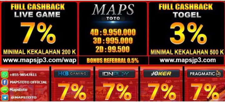 KLIK DISINI DAFTAR MAPSTOTO NO DISKON HADIAH PRIZE 1 
