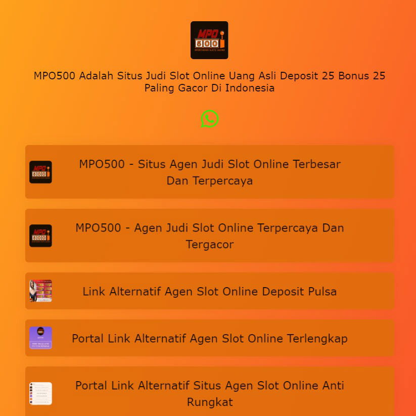 Portal Link Alternatif Situs  Slot Online Deposit 25 Bonus 25 Paling Gacor