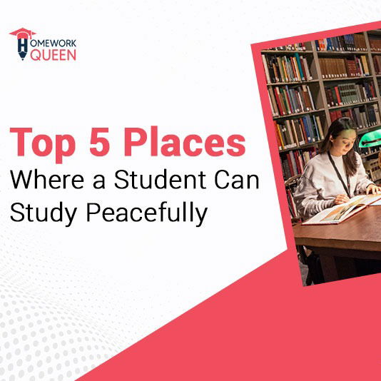 Top 5 Places Where a Student Can Study Peacefully