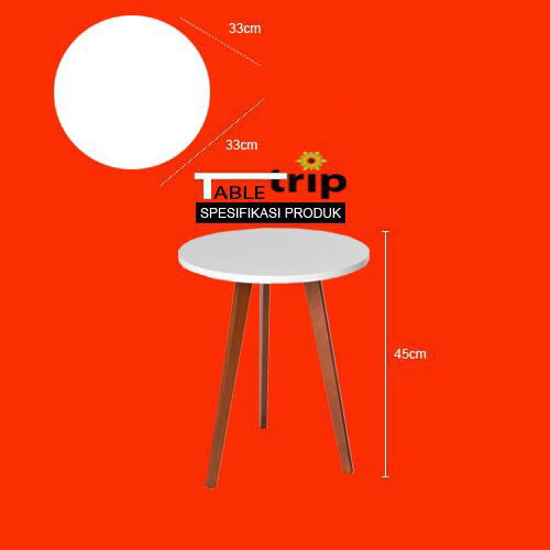 5. Meja Bundar Estetik