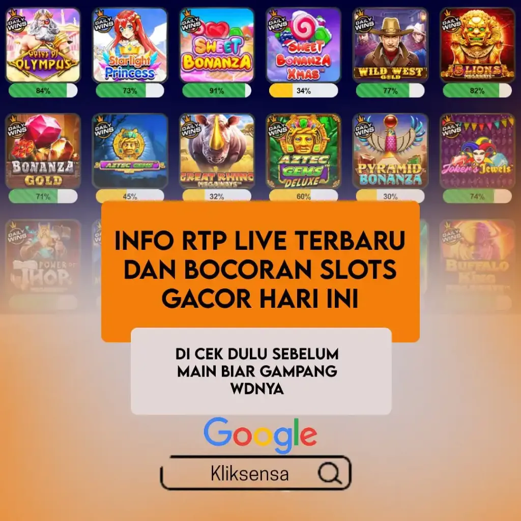 RTP Klikslot Slot RTP Tertinggi Mudah Menang dan MAXWIN